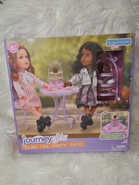 Journey Girls Glam 22 Piece Tea Party Cafe for 18" Dolls NWT